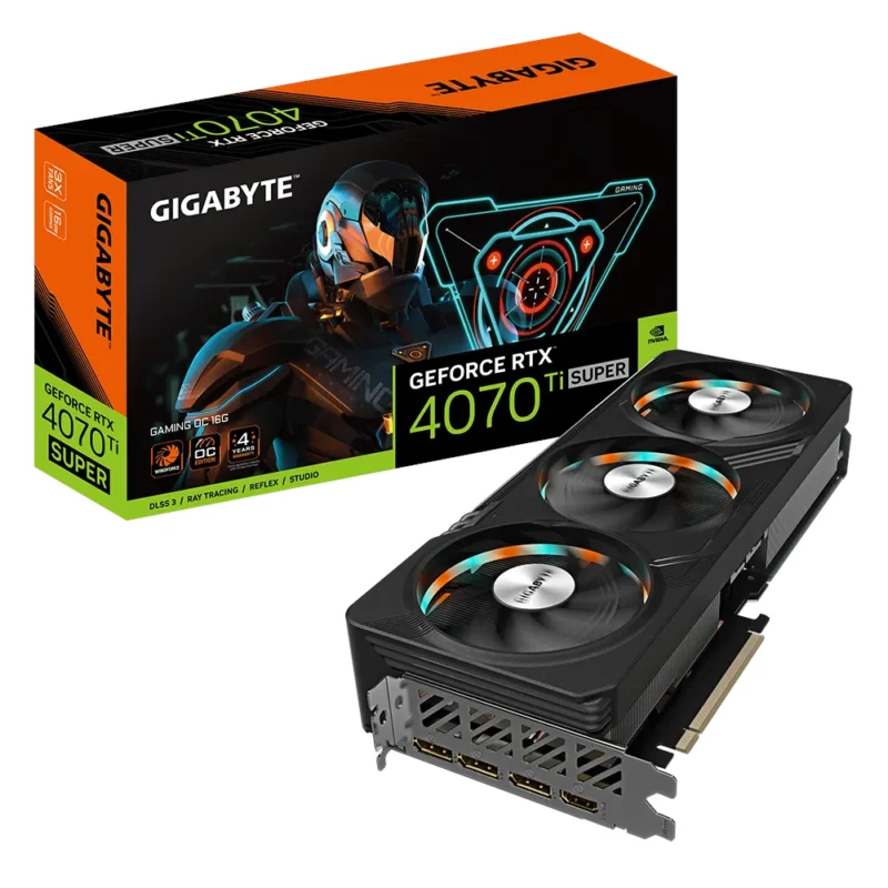 Placa Gráfica Gigabyte NVIDIA GeForce RTX 4070 TI Gaming Super OC 16GB GDDR6X