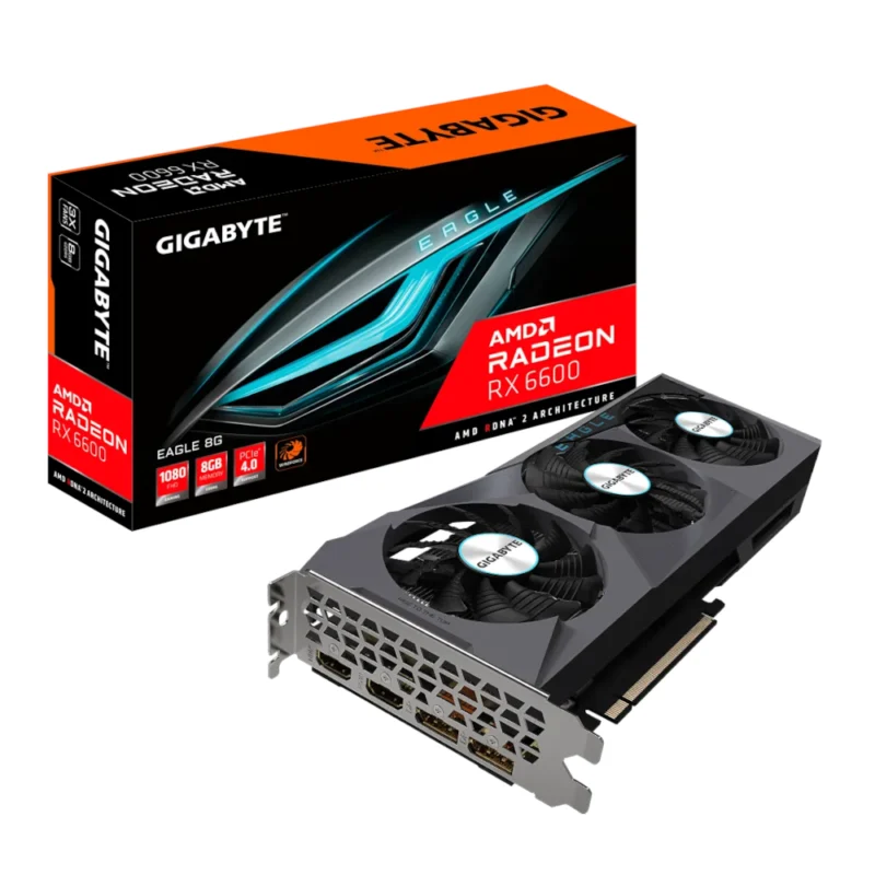 Placa Gráfica Gigabyte Radeon RX 6600 Eagle 8GB GDDR6