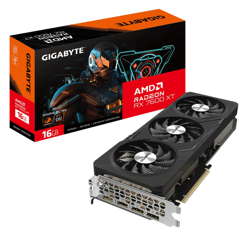 Placa Gráfica Gigabyte Radeon RX 7600 XT Gaming OC 16GB GDDR6