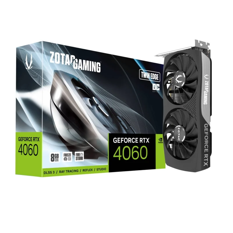 Placa Gráfica ZOTAC NVIDIA GeForce RTX 4060 8GB GDDR6 OC