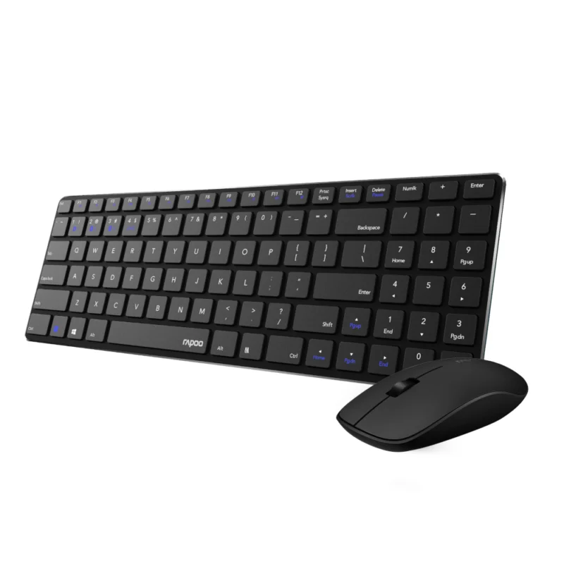 Conjunto de Teclado e Rato Rapoo 9300M Ultra-slim