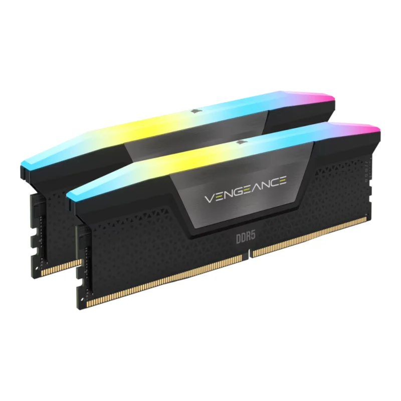 Memória RAM Corsair Vengeance RGB 32GB (2x16GB) DDR5 6000MHz CL36 Preto