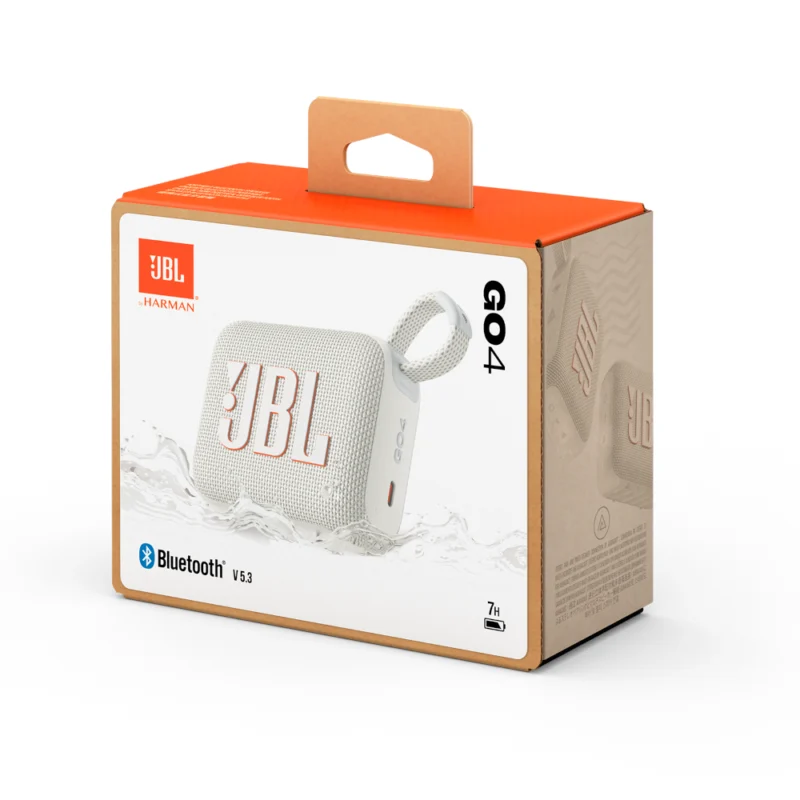 Coluna Portátil JBL Go 4 BT USB-C Branca