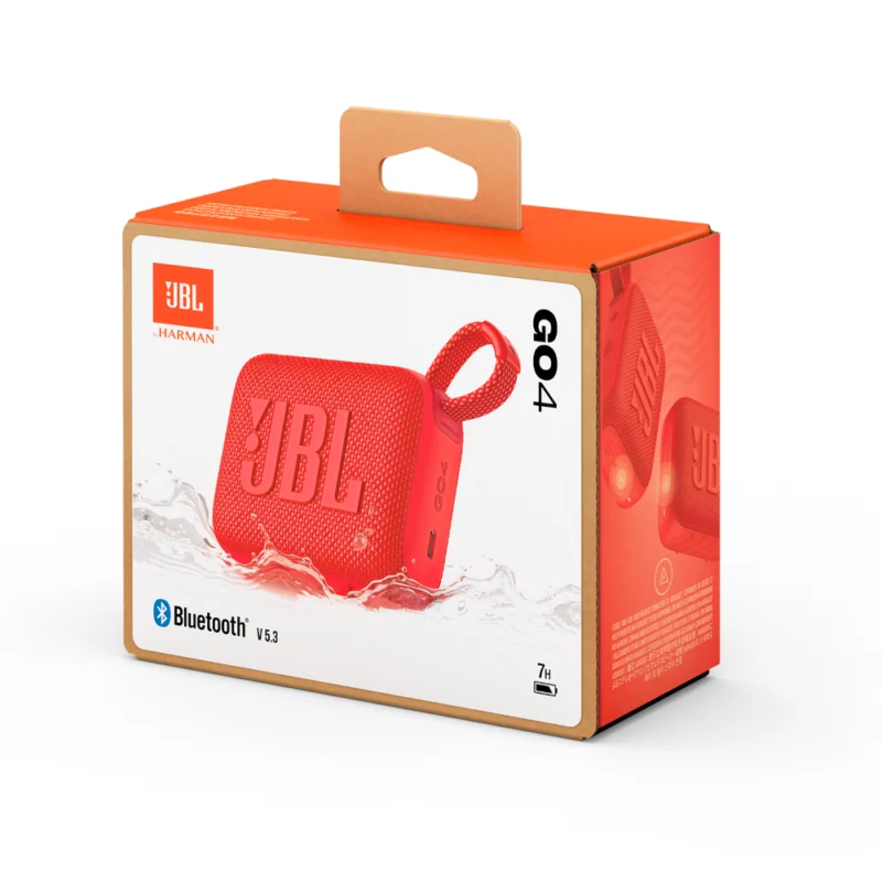 Coluna Portátil JBL Go 4 BT USB-C Vermelha