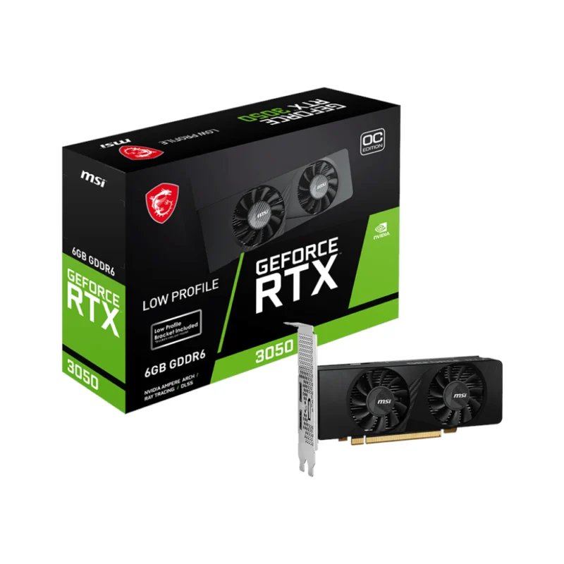 Placa Gráfica MSI NVIDIA GeForce RTX 3050 LP 6GB OC GDDR6