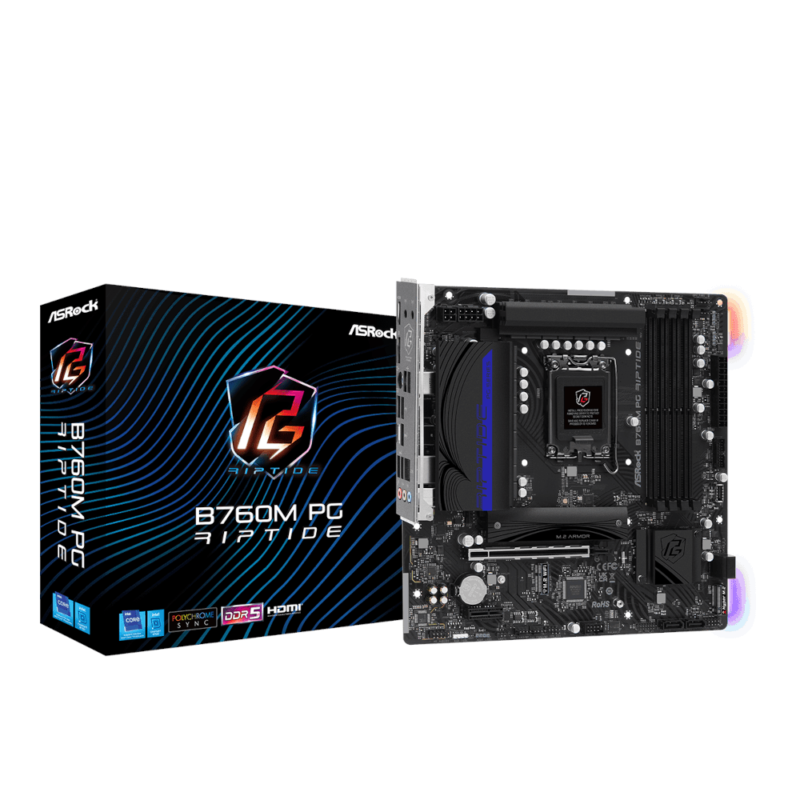 Motherboard ASRock Phantom Gaming Riptide DDR5 Micro-ATX LGA1700