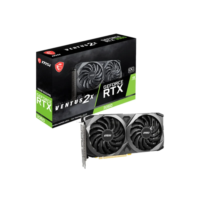 Placa Gráfica MSI Ventus 2X NVIDIA GeForce RTX 3060 12GB OC GDDR6