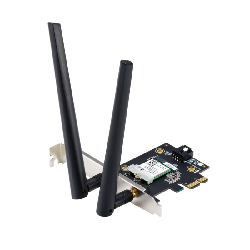 Placa de Rede ASUS PCE-AXE5400 Wi-Fi 6E Tri-Band 2.4GHz/5GHz/6GHz