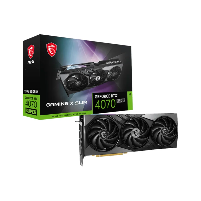 Placa Gráfica MSI Gaming X Slim NVIDIA GeForce RTX 4070 Super 12GB OC GDDR6X