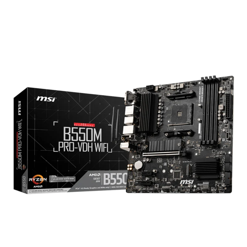 Motherboard MSI Pro-VDH B550M Wi-Fi DDR4 Micro-ATX AM4