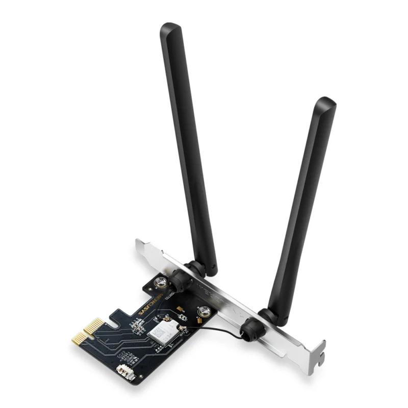 Placa de Rede Mercusys MA86XE PCIe Wi-Fi 6E e Bluetooth 5.2