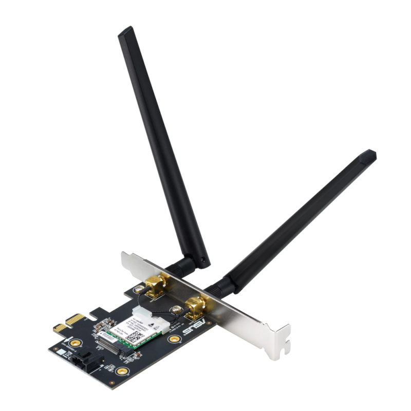 Placa de Rede ASUS PCE-AXE5400 Wi-Fi 6E Tri-Band 2.4GHz/5GHz/6GHz