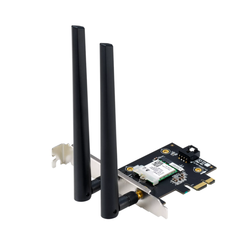 Placa de Rede ASUS PCE-AXE5400 Wi-Fi 6E Tri-Band 2.4GHz/5GHz/6GHz