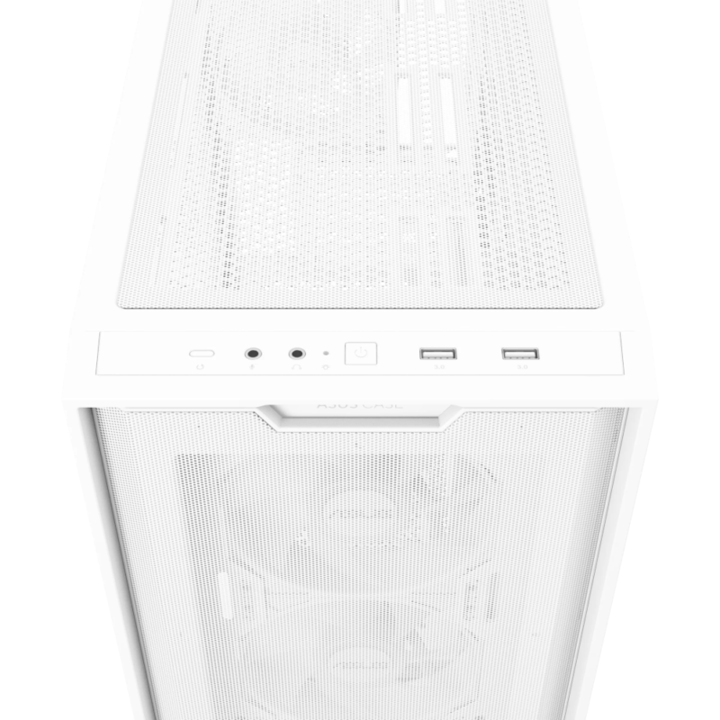 Caixa M-ATX ASUS A21 Plus Vidro Temperado Branco