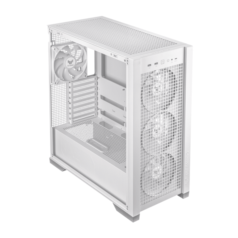 Caixa E-ATX ASUS TUF Gaming GT302 ARGB Vidro Temperado Branco