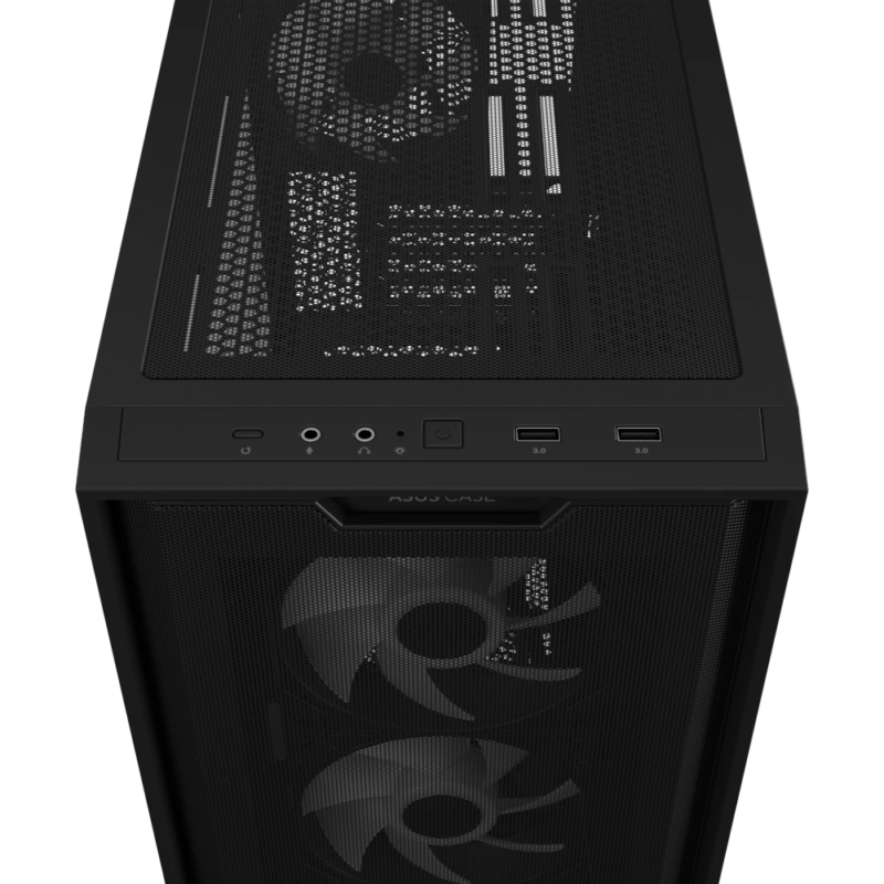 Caixa M-ATX ASUS A21 Plus Vidro Temperado Preto