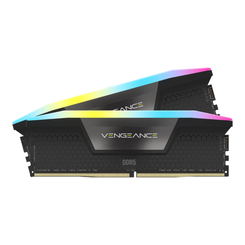 Memória RAM Corsair Vengeance RGB 32GB (2x16GB) DDR5 5200MHz CL40 Preto