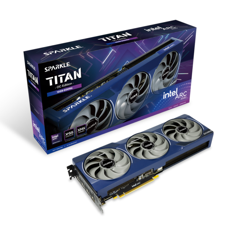 Placa Gráfica Sparkle Intel Arc B580 Titan OC Edition 12GB GDDR6