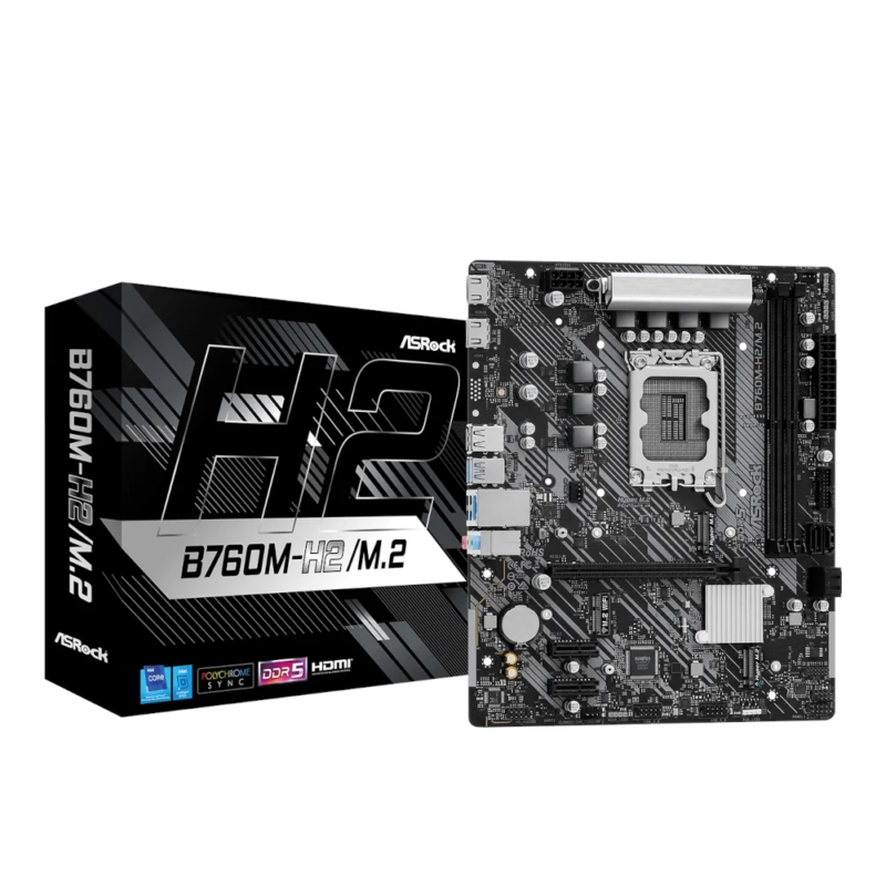 Motherboard ASRock B760M-H2/M.2 DDR5 M-ATX LGA1700