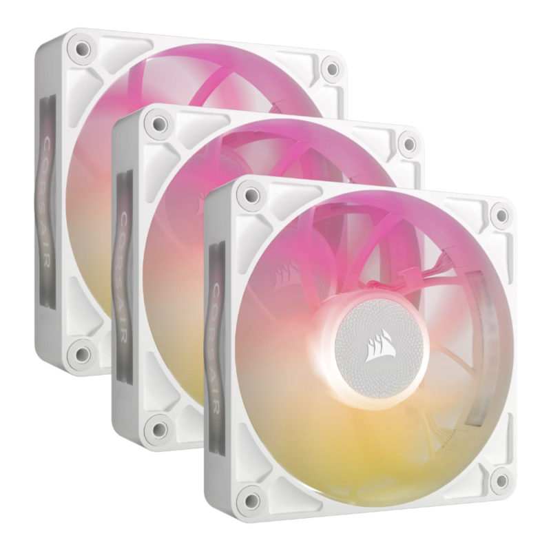 Ventoinha Corsair iCue Link RX120 MAX RGB Branco 3x120mm