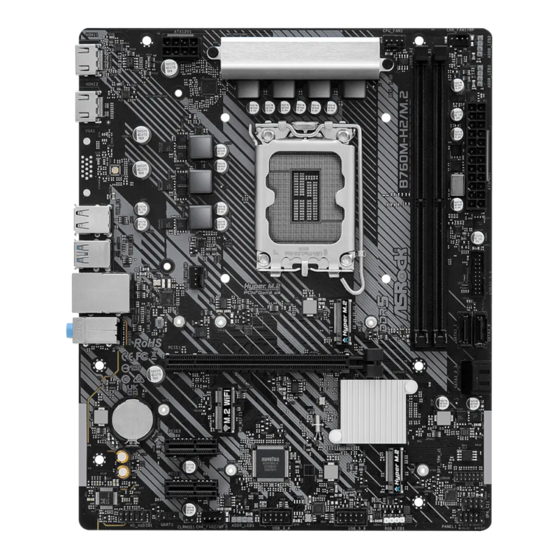 Motherboard ASRock B760M-H2/M.2 DDR5 M-ATX LGA1700