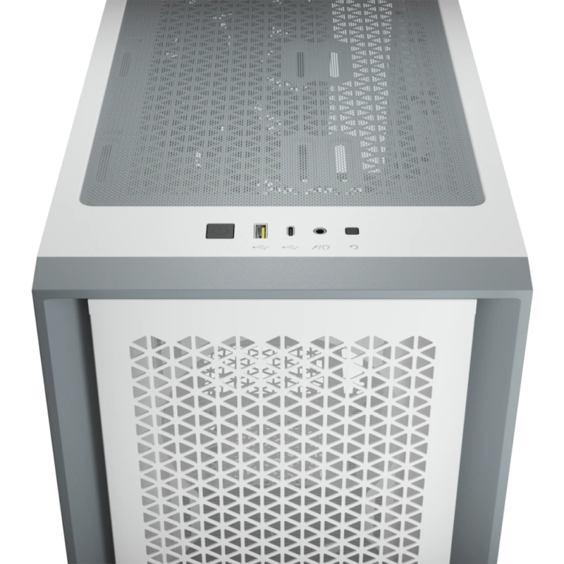 Caixa ATX Corsair Crystal 4000D Airflow Vidro Temperado Branco