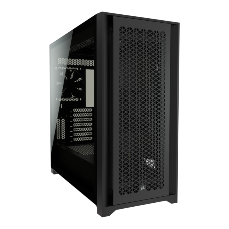 Caixa E-ATX Corsair Crystal 5000D Airflow Vidro Temperado Preto