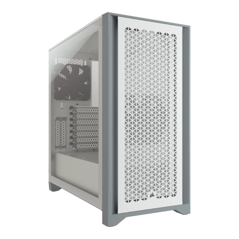 Caixa ATX Corsair Crystal 4000D Airflow Vidro Temperado Branco